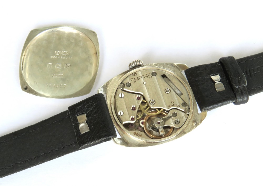 Gents silver 1940s Smiths wrist watch View III