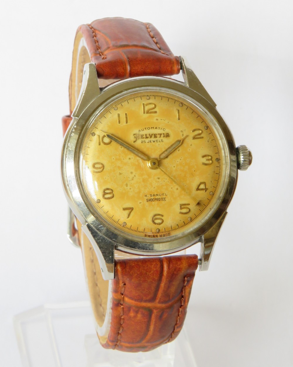 Gents 1950s Helvetia automatic wrist watch View II