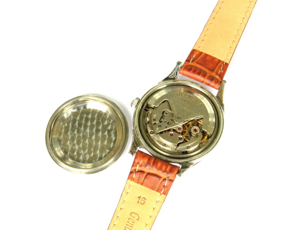 Gents 1950s Helvetia automatic wrist watch View III