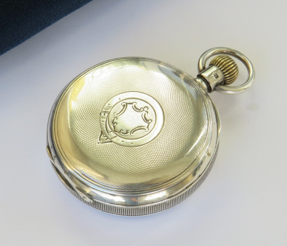 Antique silver Waltham pocket watch, 1893 View IV