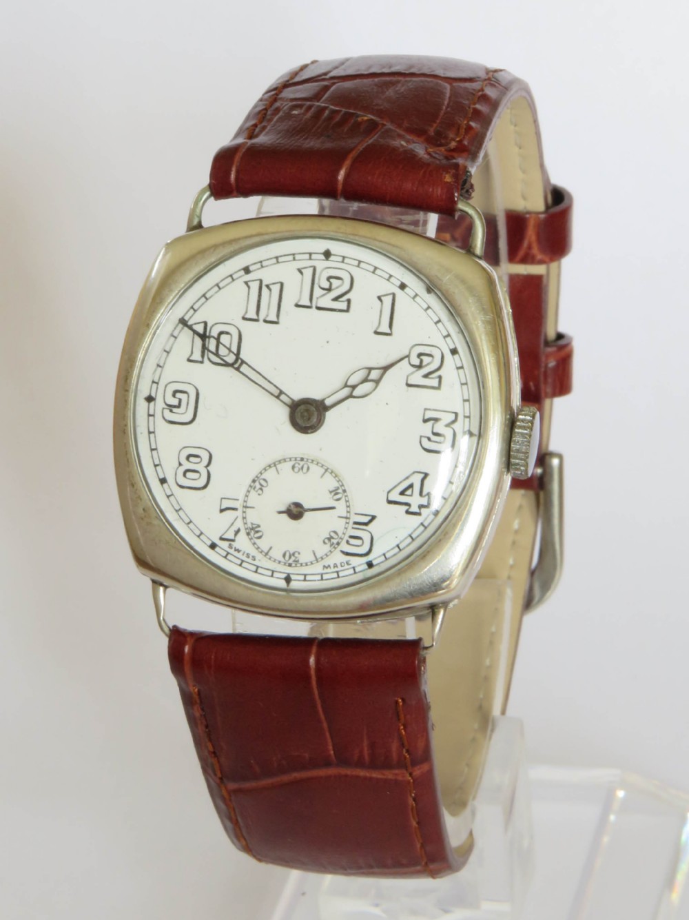 Gents silver Vertex wrist watch, 1929