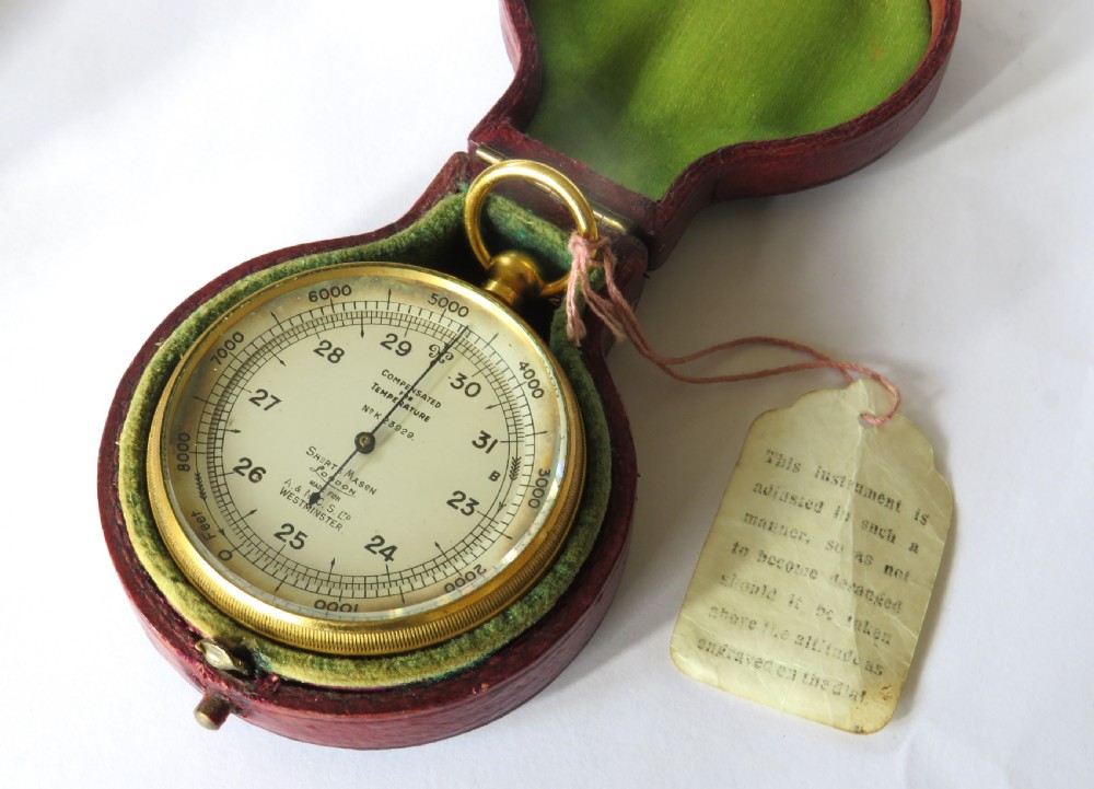Antique Short & Mason pocket barometer / altimeter for A&NCS View II