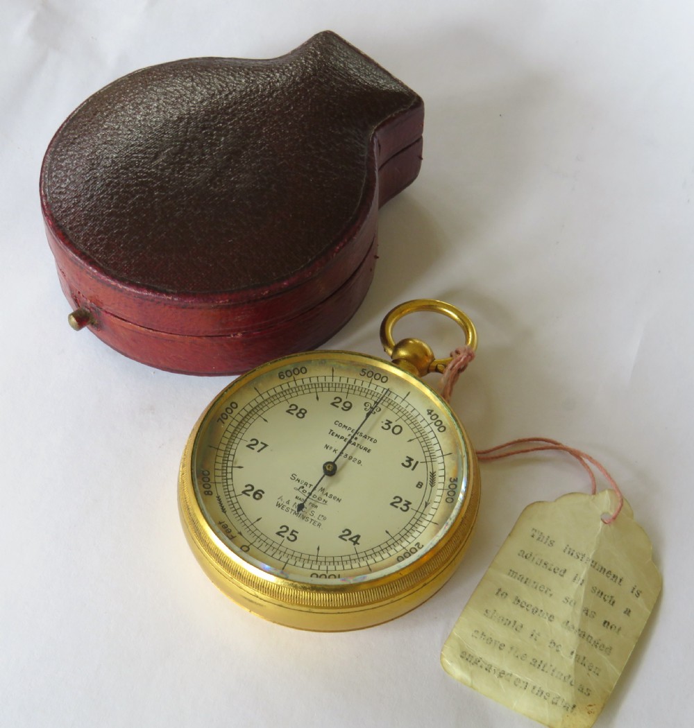 Antique Short & Mason pocket barometer / altimeter for A&NCS View III