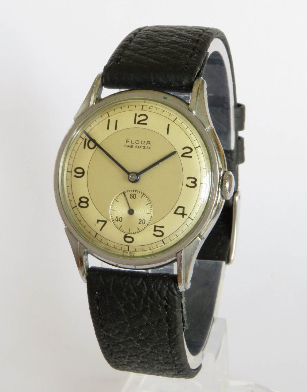 Gents 1940s Flora wrist watch