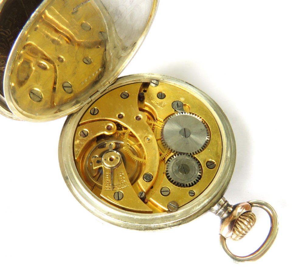 Antique silver Lejon pocket watch View IV
