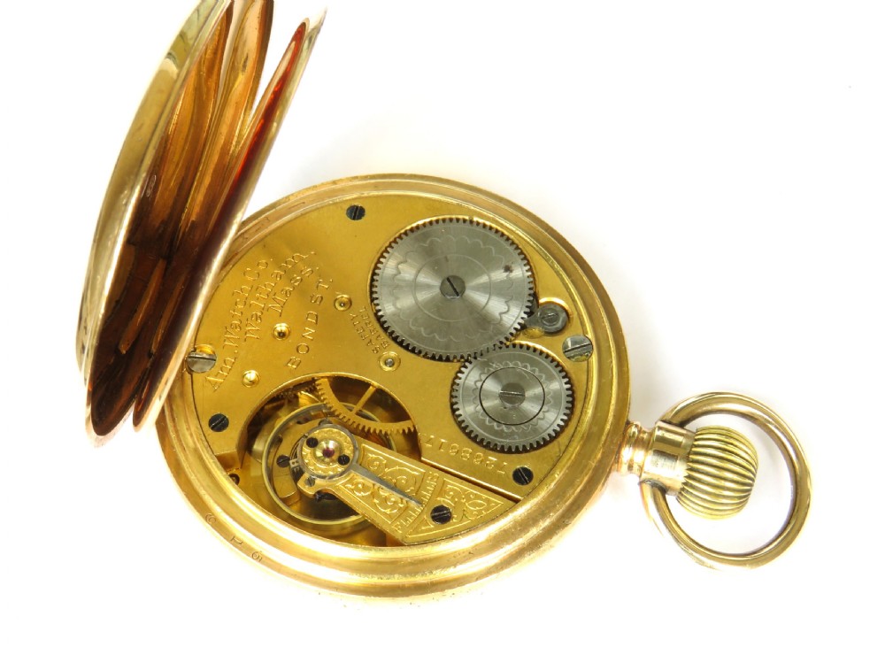 Antique Waltham Bond Street pocket watch, 1900 View IV