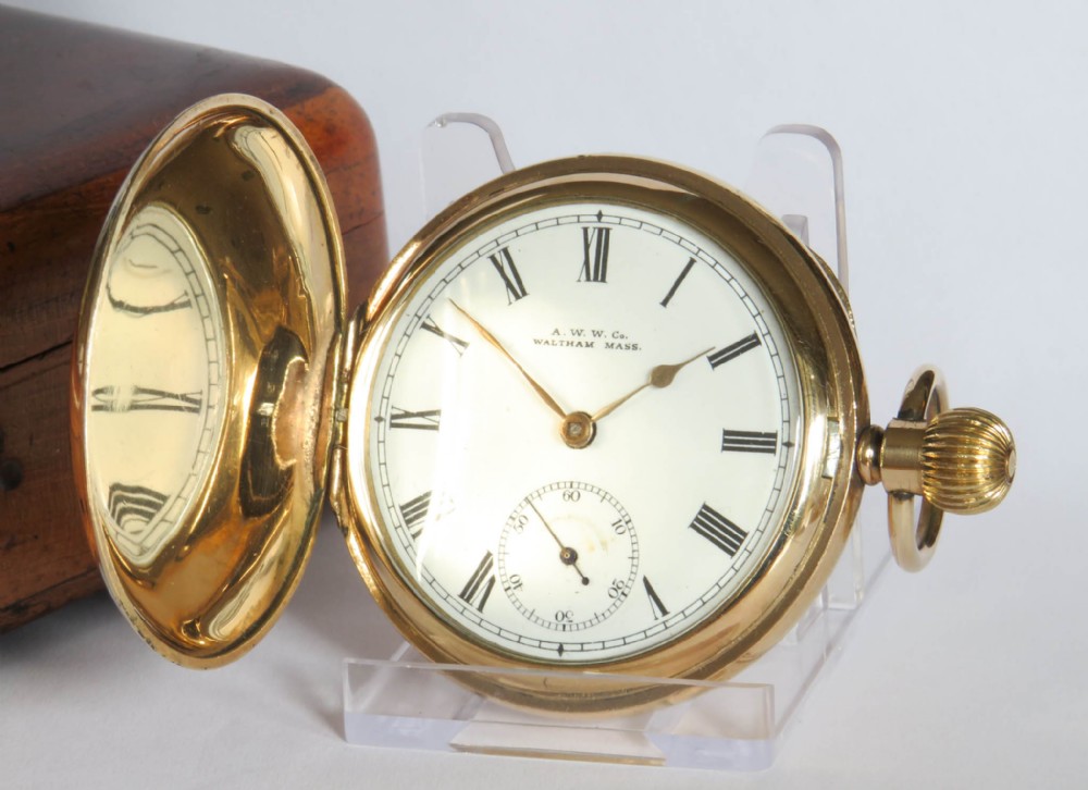 Antique Waltham full hunter pocket watch, 1896