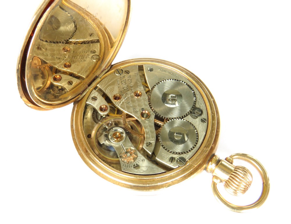 Antique Waltham Royal pocket watch, 1919 View IV