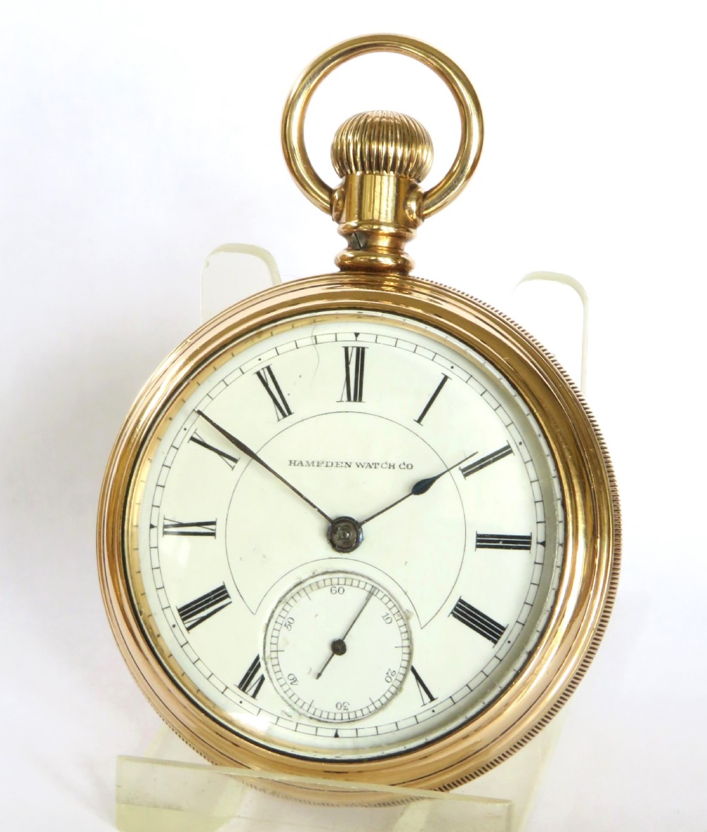 Antique Hampden Watch Co pocket watch, 1885