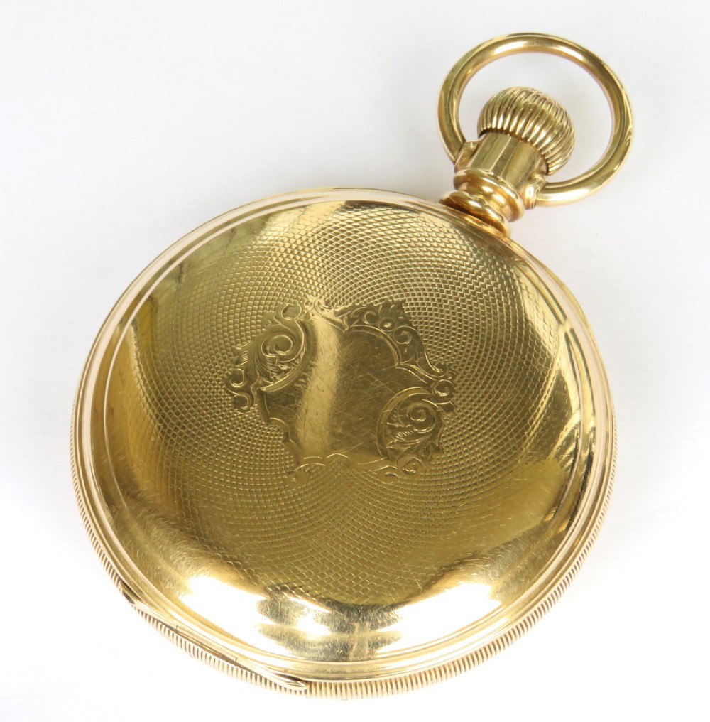 Antique Hampden Watch Co pocket watch, 1885 View IV