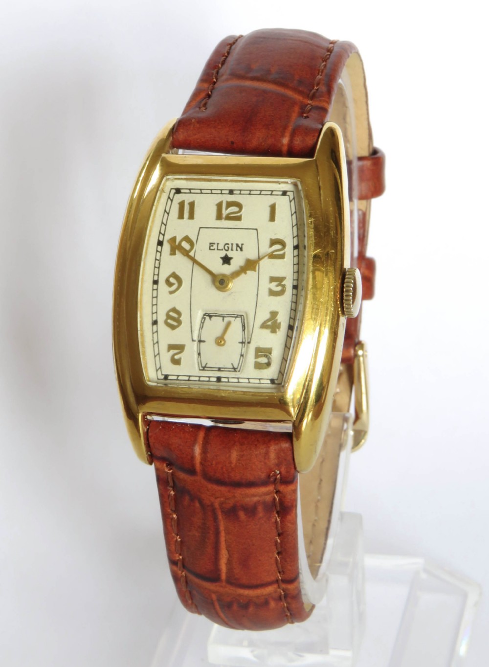 Gents Elgin curvex wrist watch, 1938