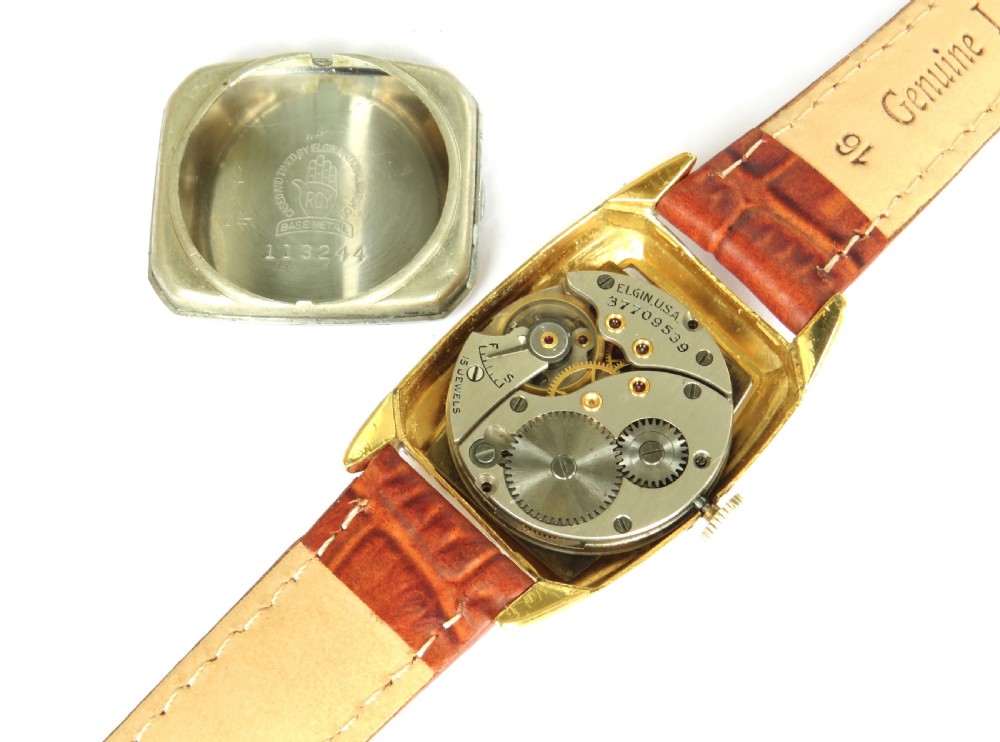 Gents Elgin curvex wrist watch, 1938 View III