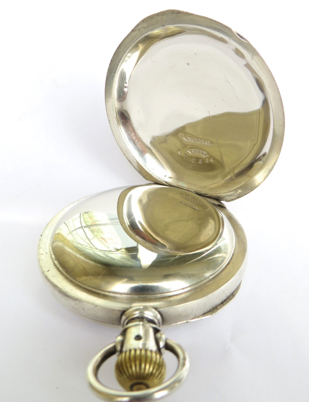 Antique Illinois pocket watch, 1883 View III