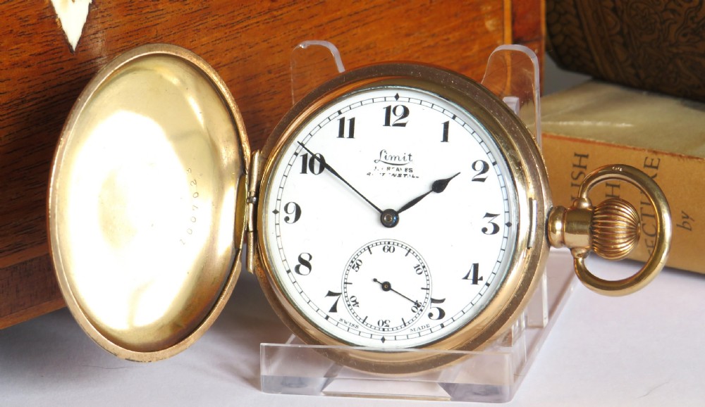 1930s Limit full hunter pocket watch