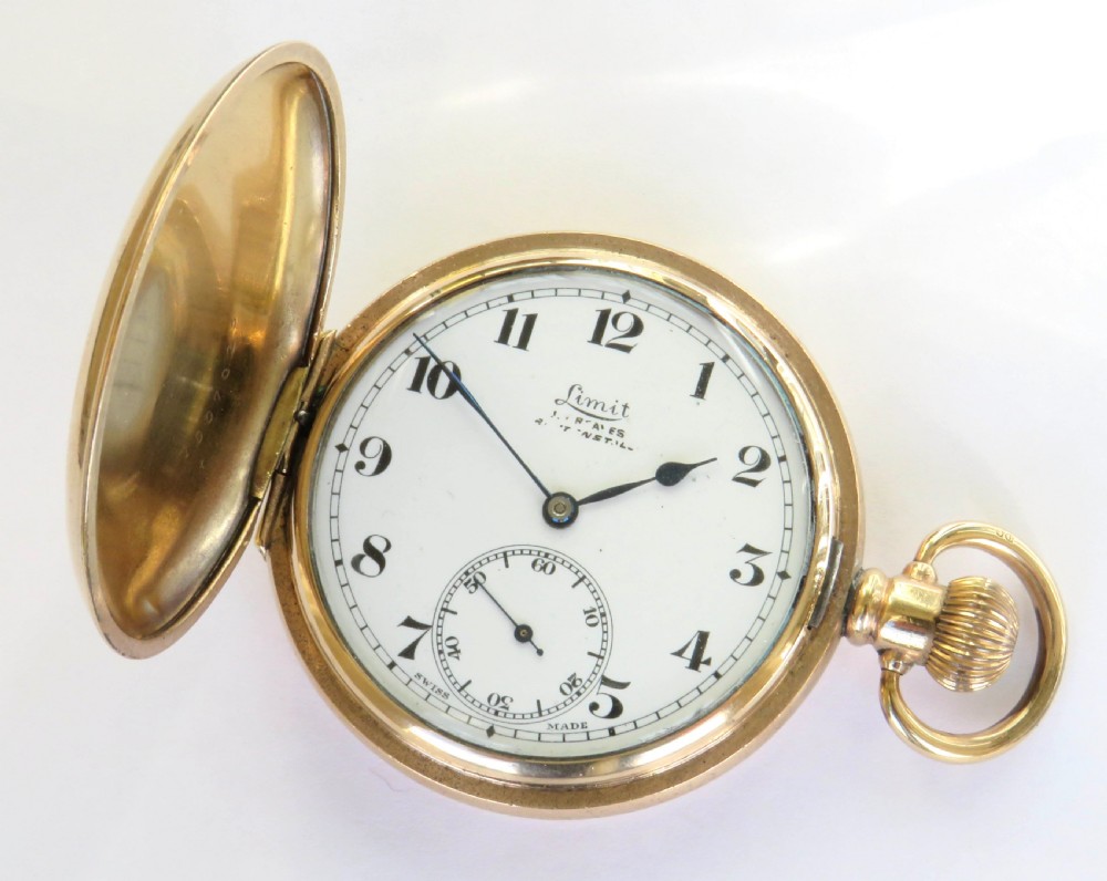 1930s Limit full hunter pocket watch View II