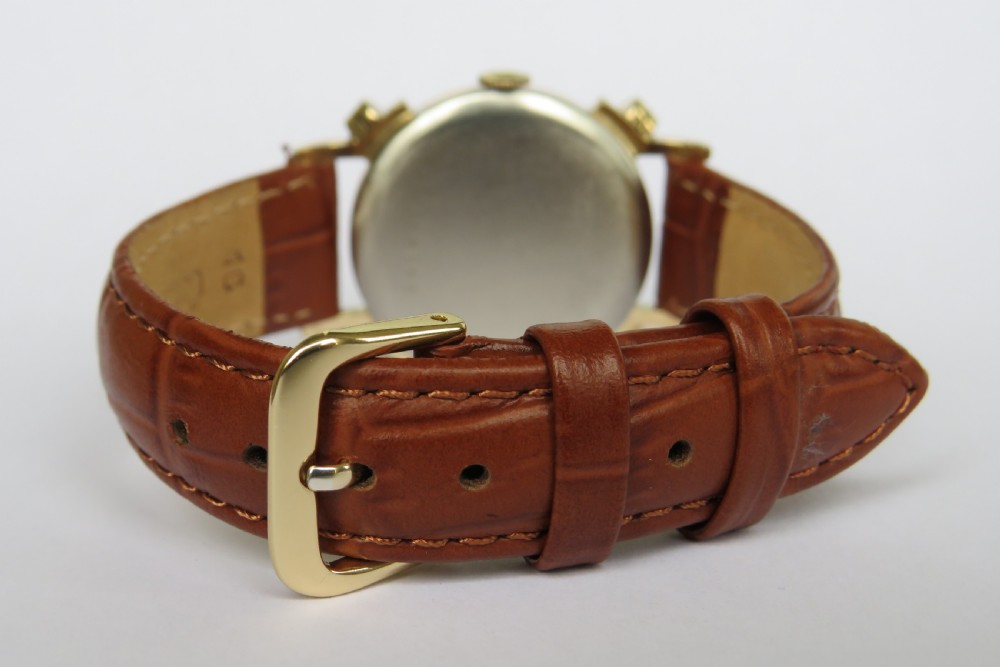 Gents 1950s Benrus date pointer wrist watch, knotted lugs View V
