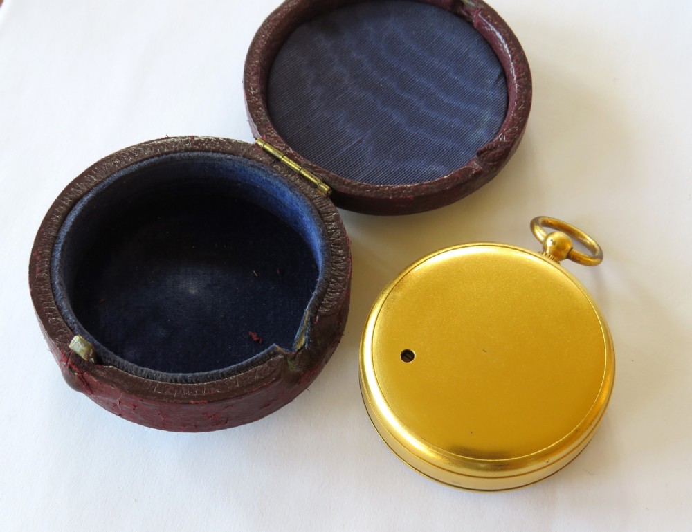Antique barometer / altimeter, original case View III