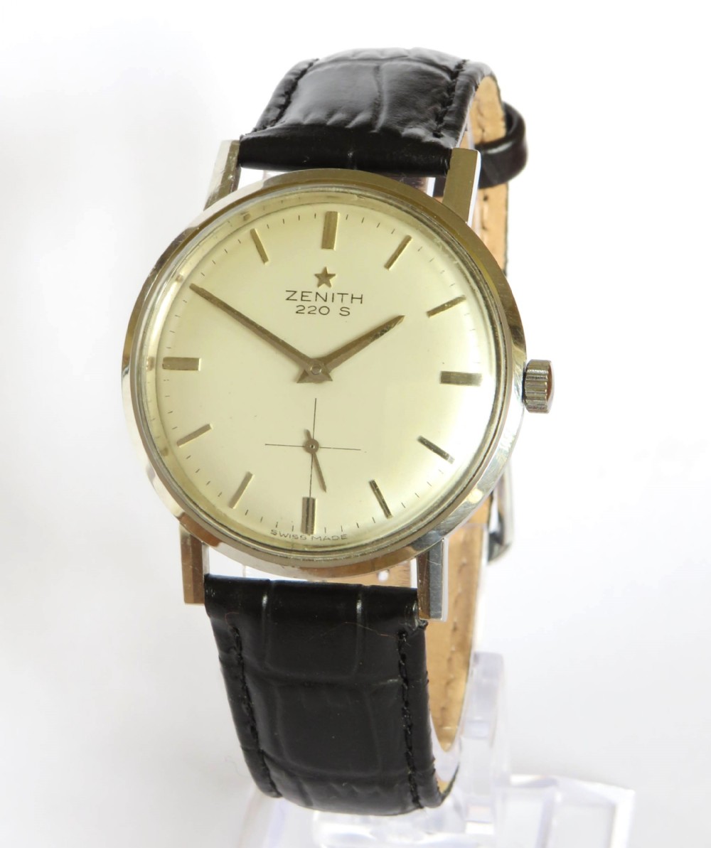 Gents Zenith 220S wrist watch, 1964