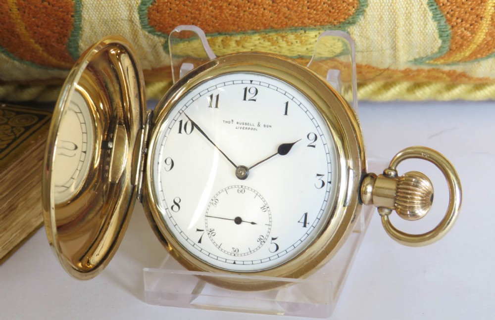 Antique Thomas Russell Gallet full hunter pocket watch