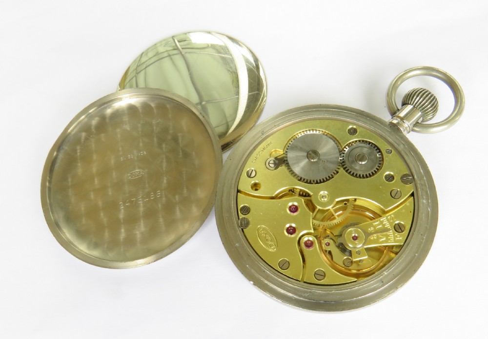1940s Doxa military GSTP pocket watch View III