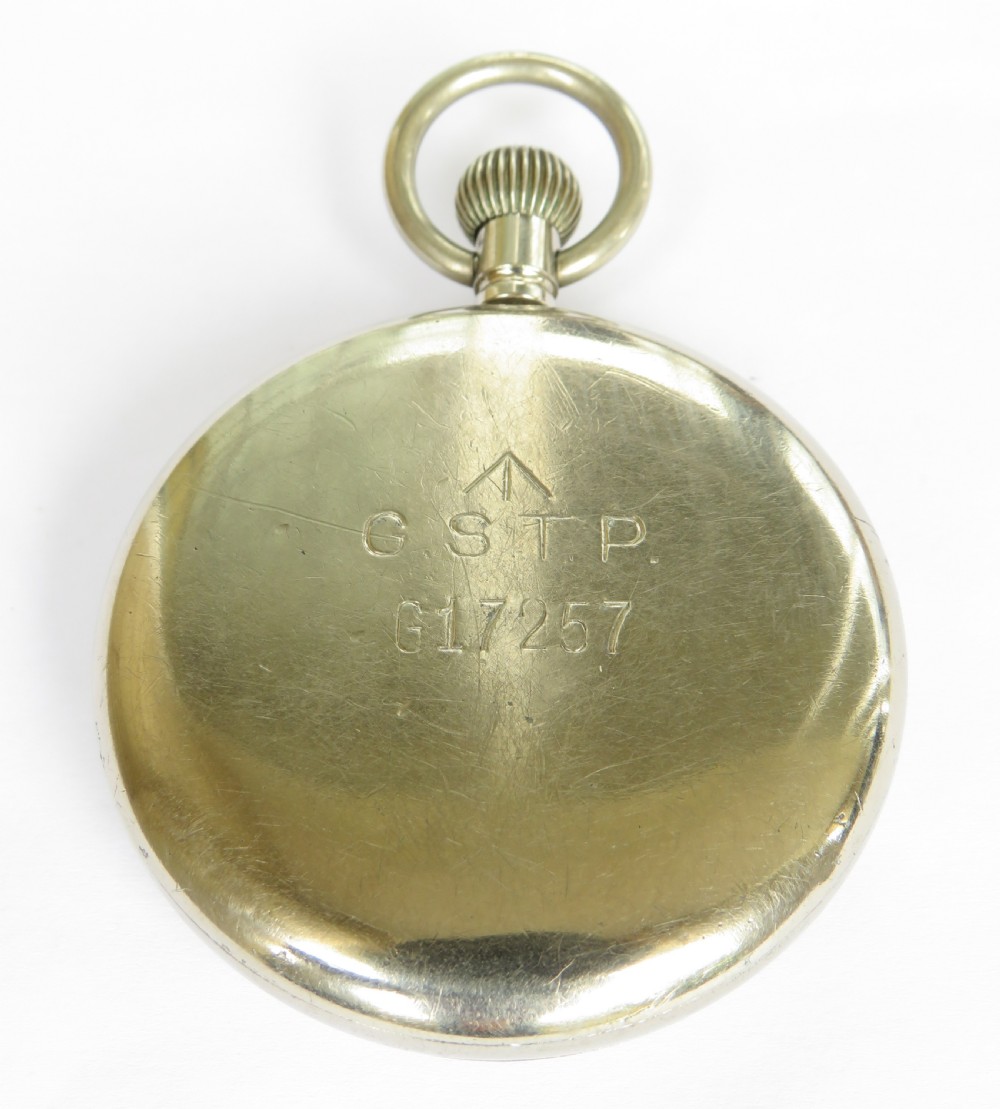 1940s Doxa military GSTP pocket watch View IV