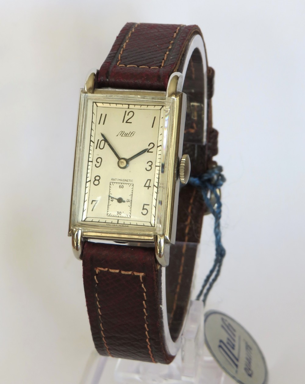 Mid-size Mulfi 1940s Art Deco wrist watch