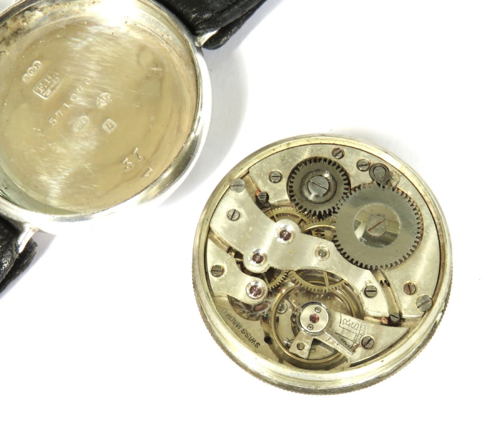 Antique silver Borgel cased trench watch with history View IV