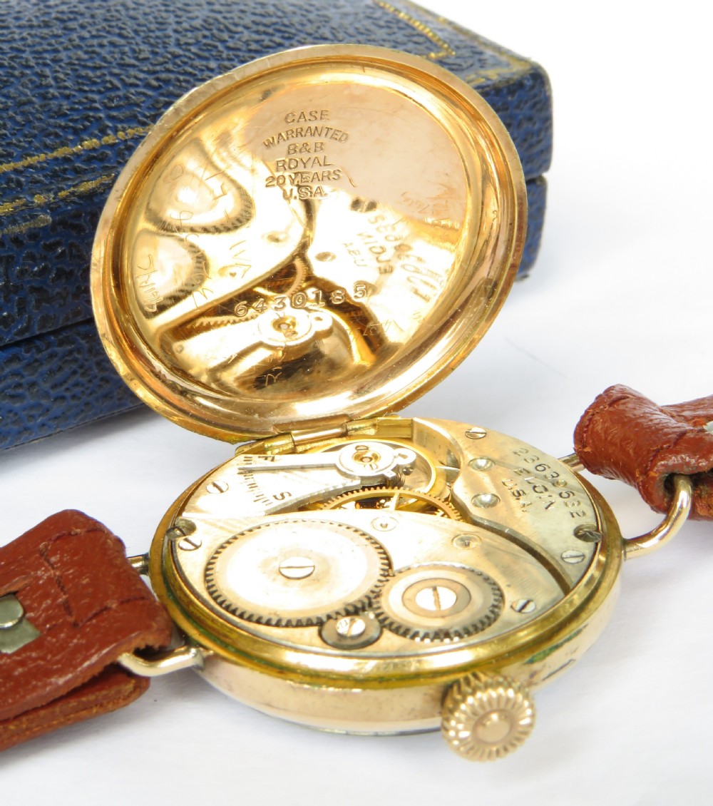 Mid-size Elgin wrist watch, 1921 View V