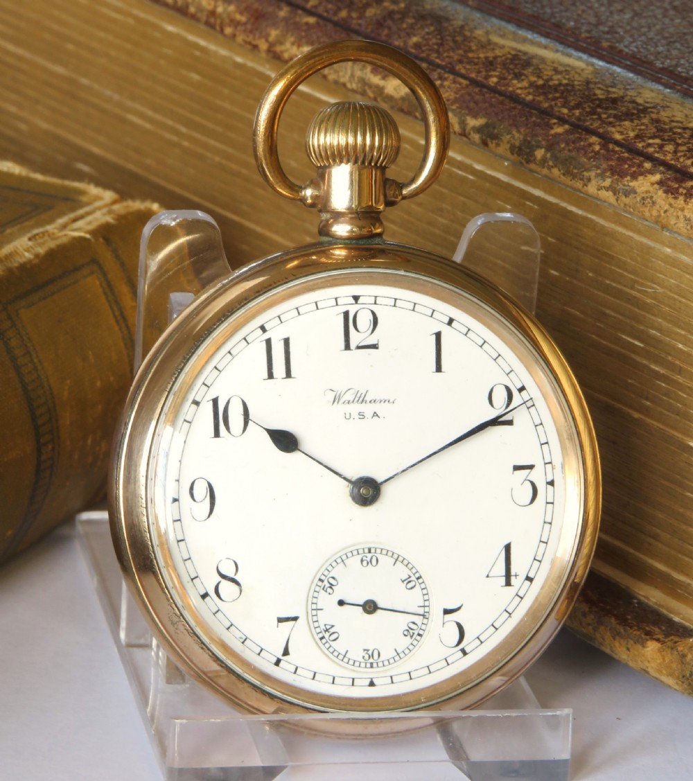 Antique 1921 Waltham pocket watch View II