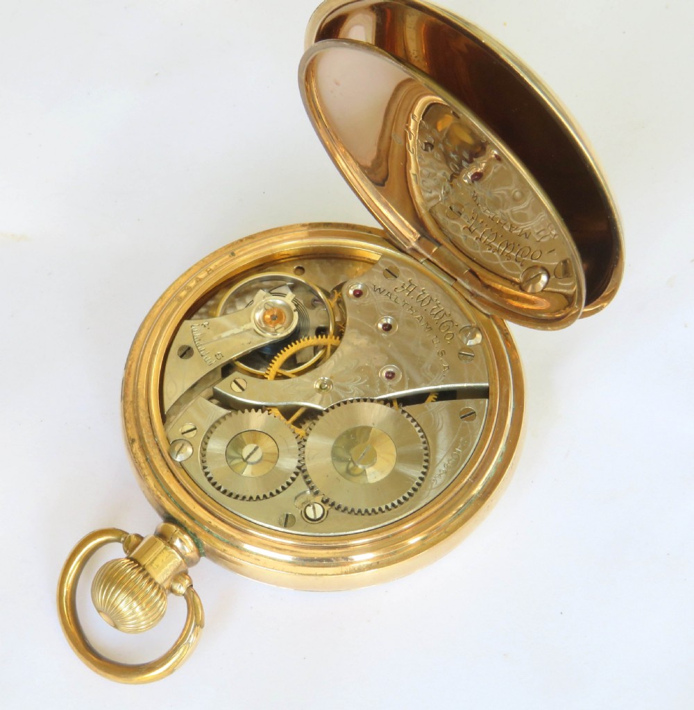 Antique 1921 Waltham pocket watch View IV