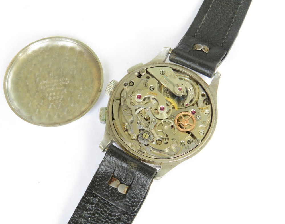 Gents early 1940s Cyma chronograph wrist watch View III