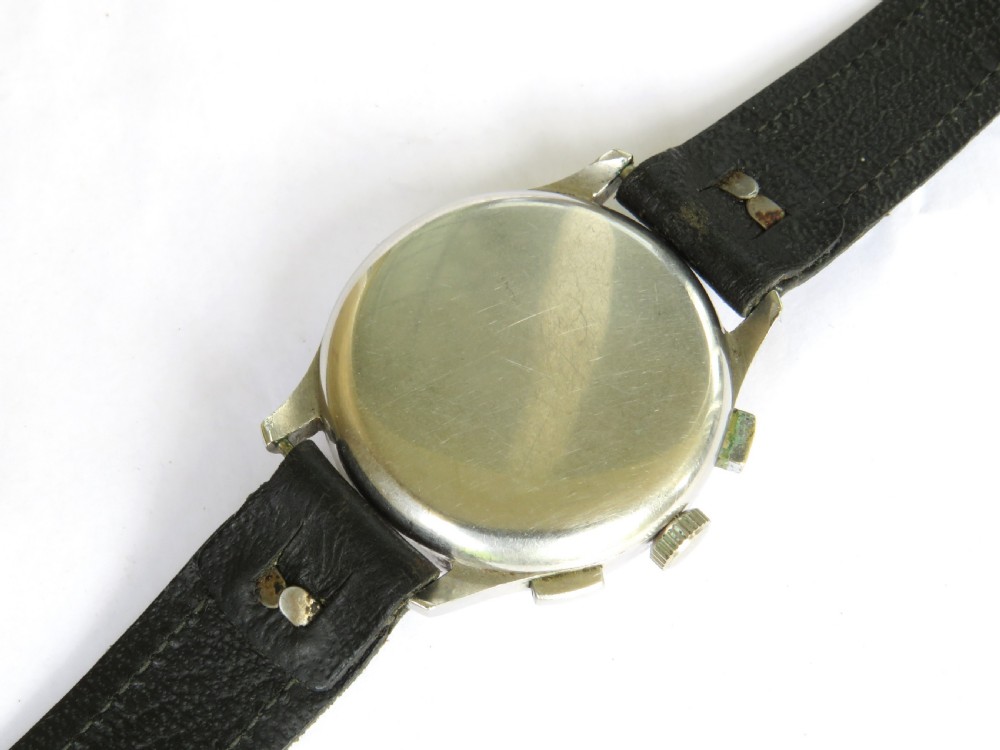 Gents early 1940s Cyma chronograph wrist watch View IV