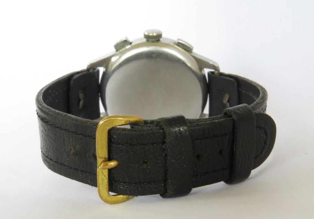 Gents early 1940s Cyma chronograph wrist watch View V