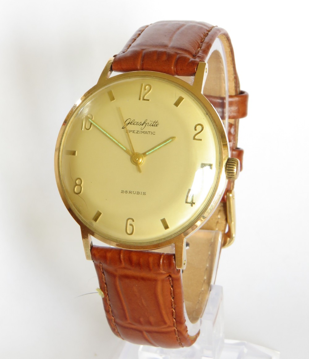 Gents 1960s Glashütte Spezimatic wrist watch