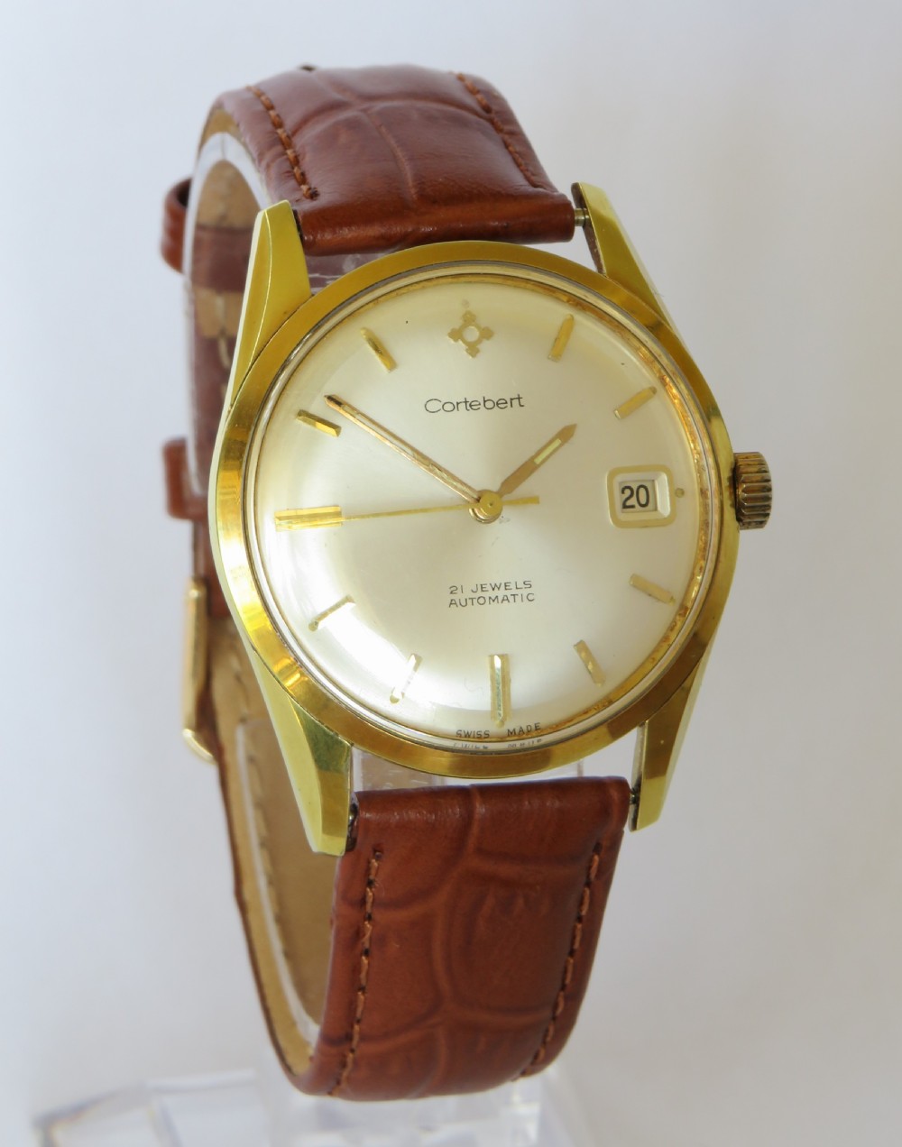 Gents 1960s Cortebert 5614 automatic wrist watch View II