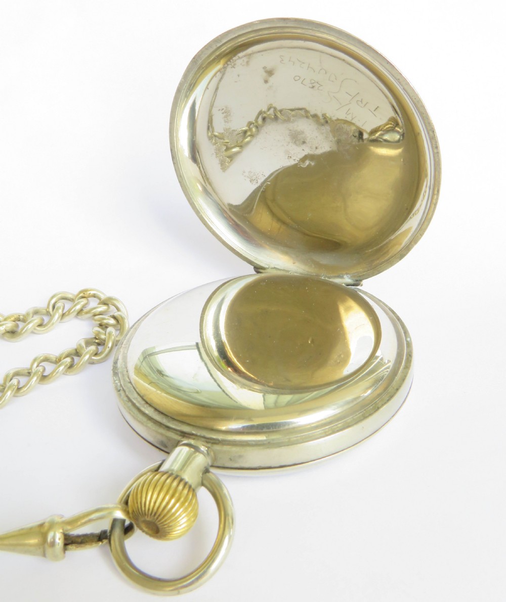 1930s Rotherham & Sons pocket watch and chain View IV