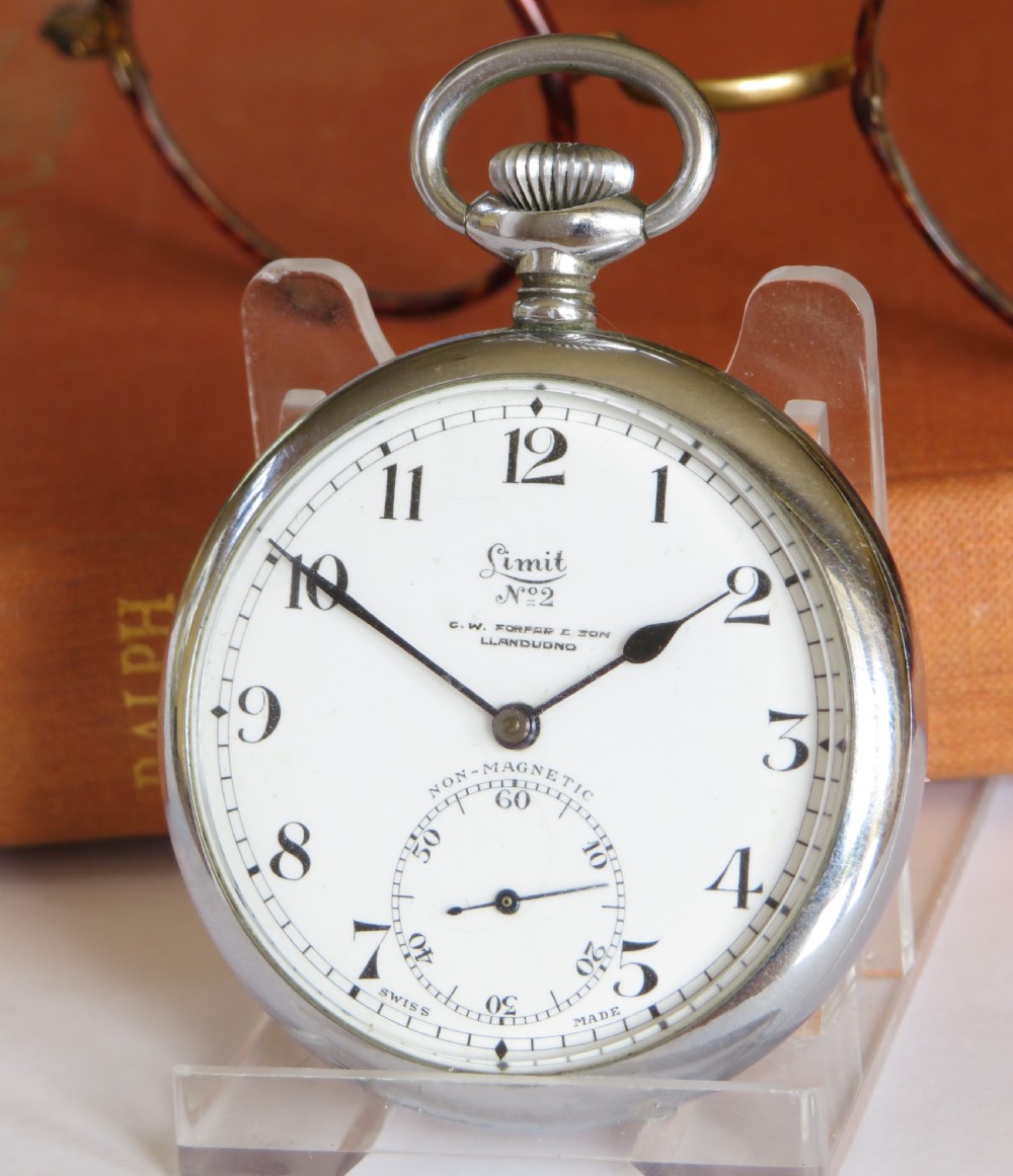 Antique 1920s Limit No 2 pocket watch, Llandudno