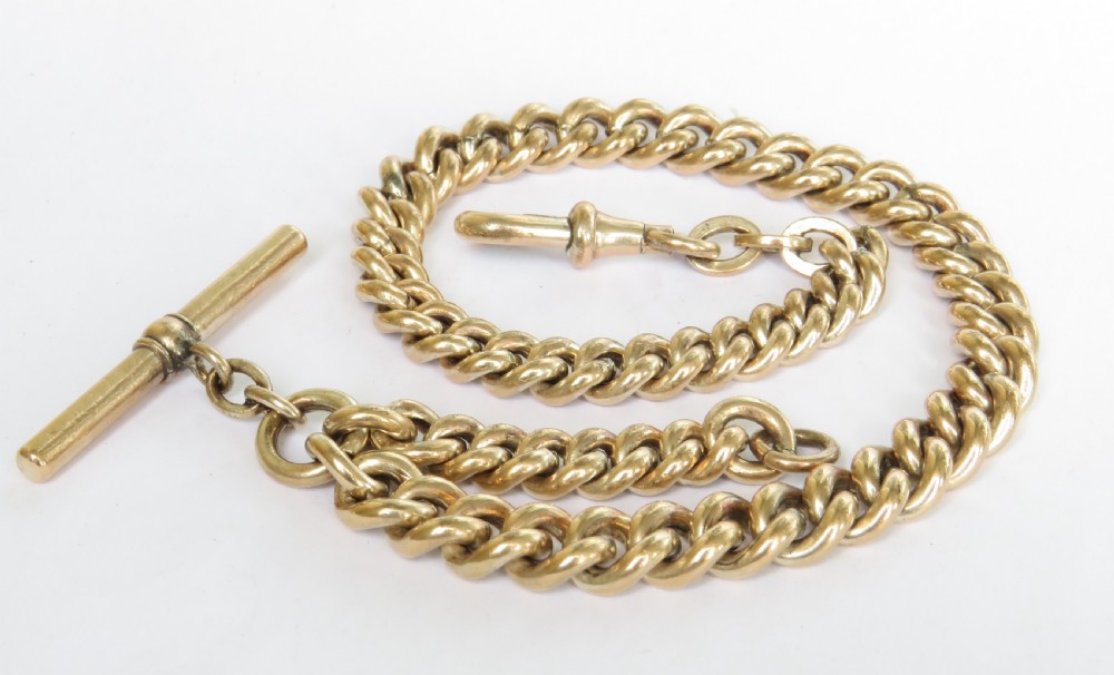 Quality antique rolled gold watch albert chain