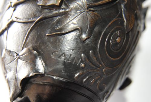 FRENCH BRONZE LIDDED URN BY AUGUSTE CAIN - ADDITIONAL PHOTO 3