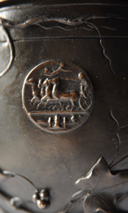 FRENCH BRONZE LIDDED URN BY AUGUSTE CAIN - ADDITIONAL PHOTO 5