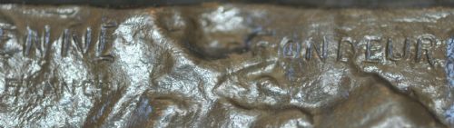 BARYE BRONZE PANTHER OF TUNISIA BY BARBEDIENNE - ADDITIONAL PHOTO 5