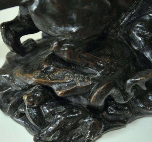 FRENCH BRONZE PANTHER PYTHON BY GEORGES GARDET SIOT FOUNDRY - ADDITIONAL PHOTO 6