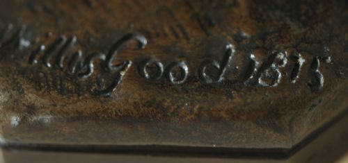 VERY RARE ENGLISH BRONZE HUNTING GROUP BY JOHN WILLIS GOOD COX SONS 1875 - ADDITIONAL PHOTO 4
