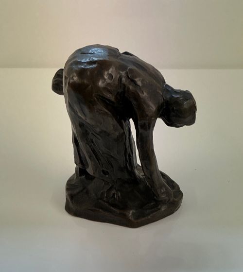 FRENCH BRONZE JULES DALOU GLANEUSE AUX EPIS - ADDITIONAL PHOTO 1