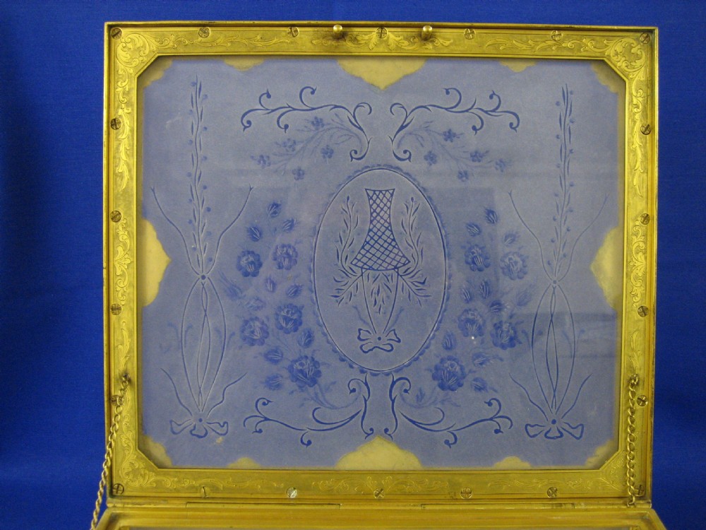 American Gilt Bronze & Rock Crystal Jewellery Box / Casket View V
