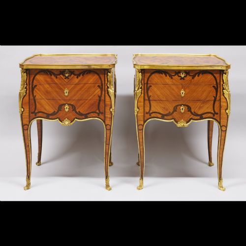 PAIR OF EARLY 20TH CENTURY SORMANI INLAID COMMODES - ADDITIONAL PHOTO 2