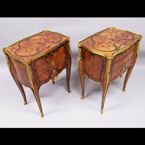 PAIR OF EARLY 20TH CENTURY SORMANI INLAID COMMODES - ADDITIONAL PHOTO 4