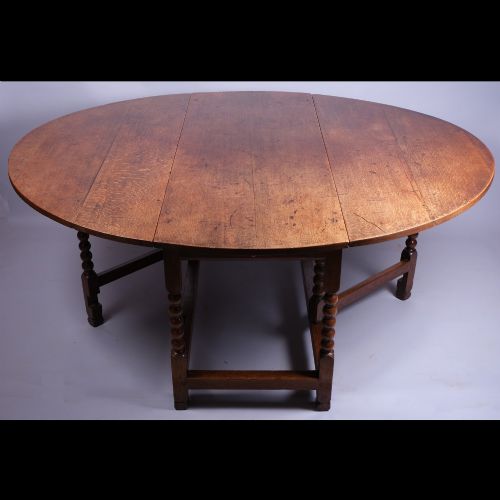 ANTIQUE 17TH CENTURY OAK GATELEG TABLE - ADDITIONAL PHOTO 1