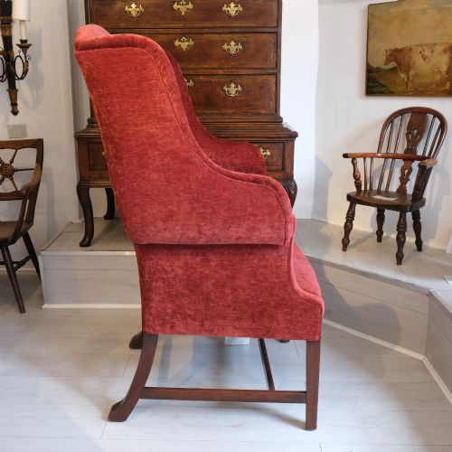LATE 19TH CENTURY WING ARM CHAIR - ADDITIONAL PHOTO 1