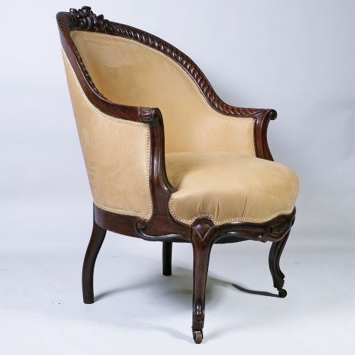PAIR OF 19TH CENTURY GONCALO ALVES ARM CHAIRS - ADDITIONAL PHOTO 1
